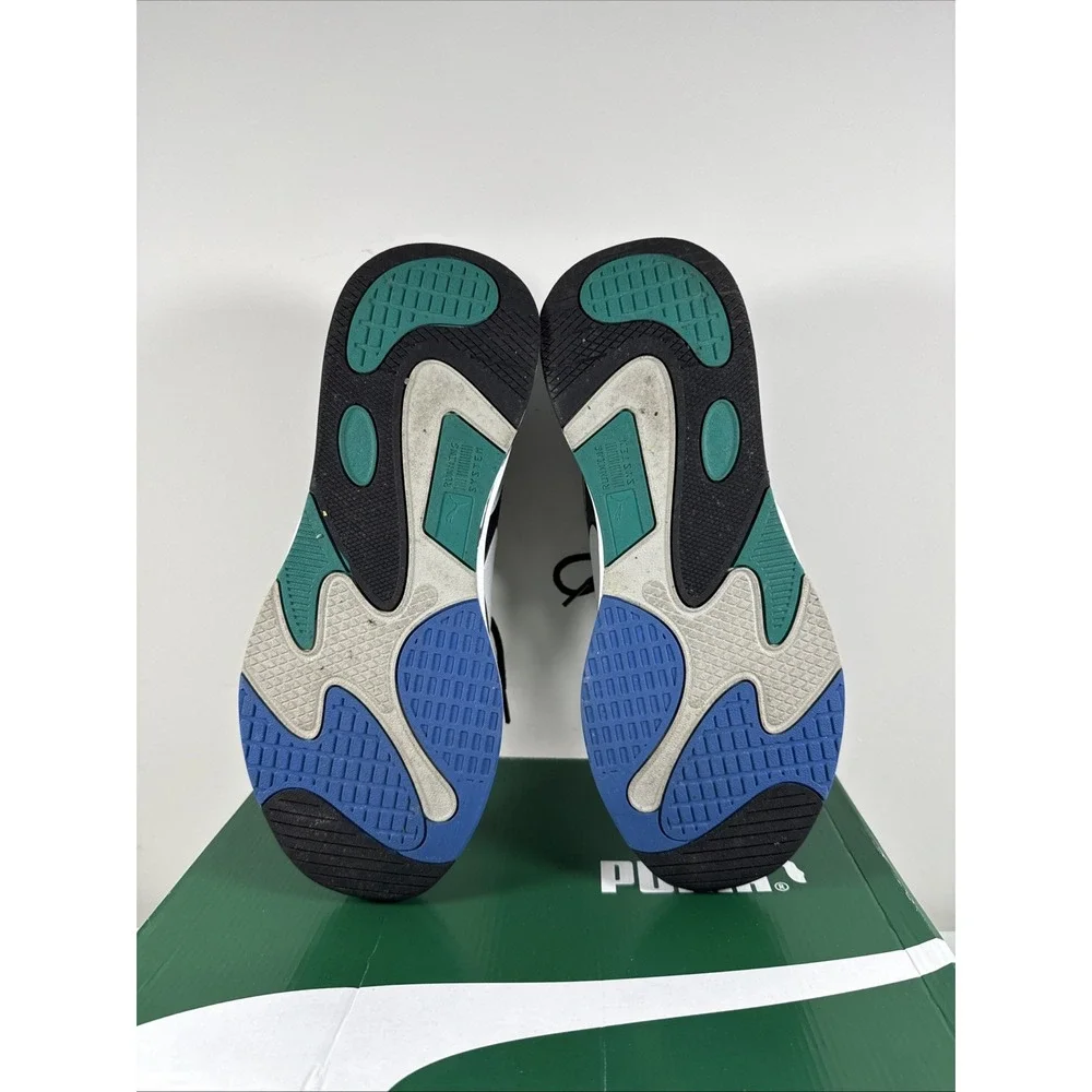 Puma RS-Fast Mix Star Sapphire White Black Teal Size‎ 12 Men's 375641_02 Sneaker